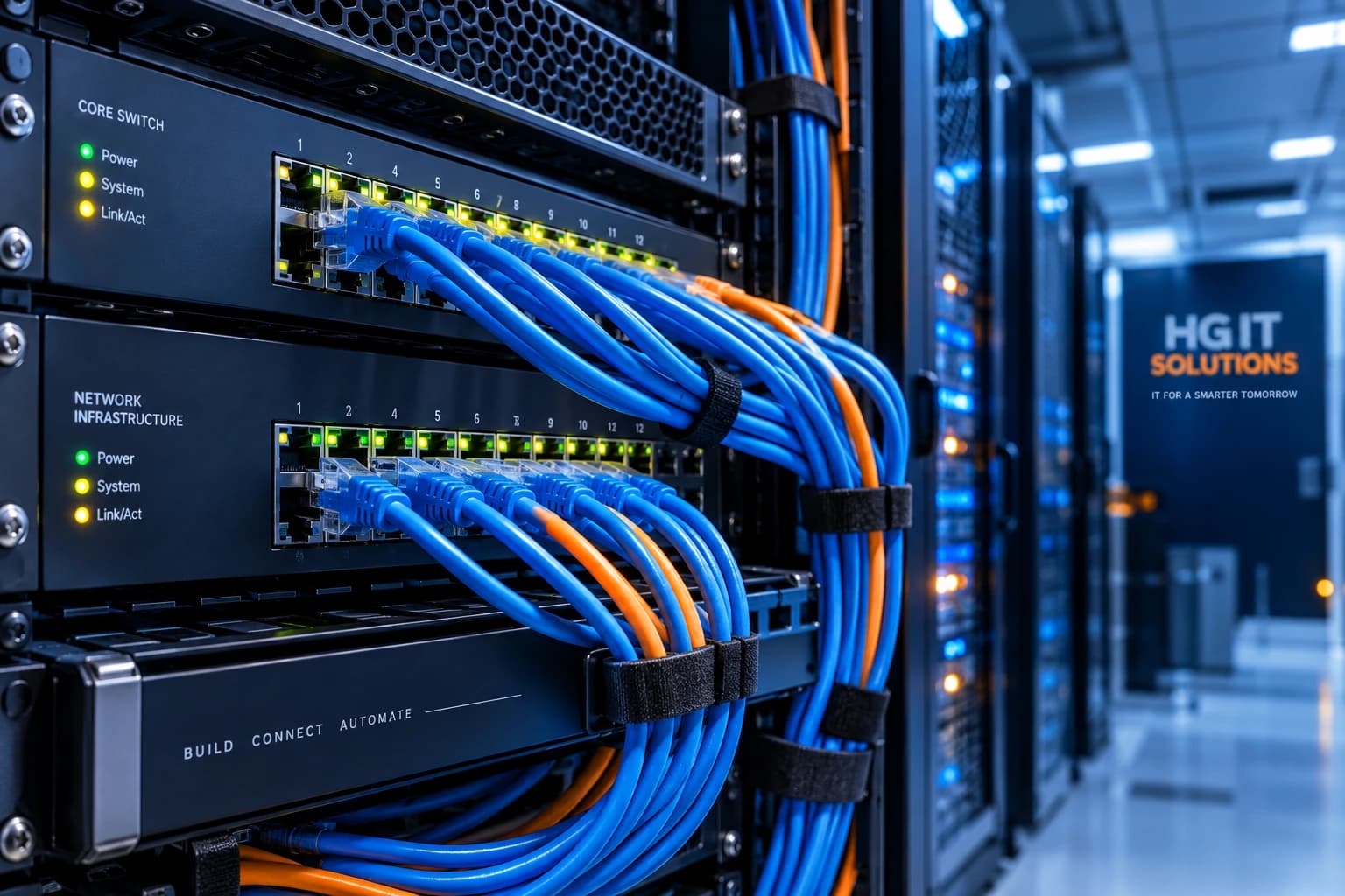 Network switches and structured connectivity under management