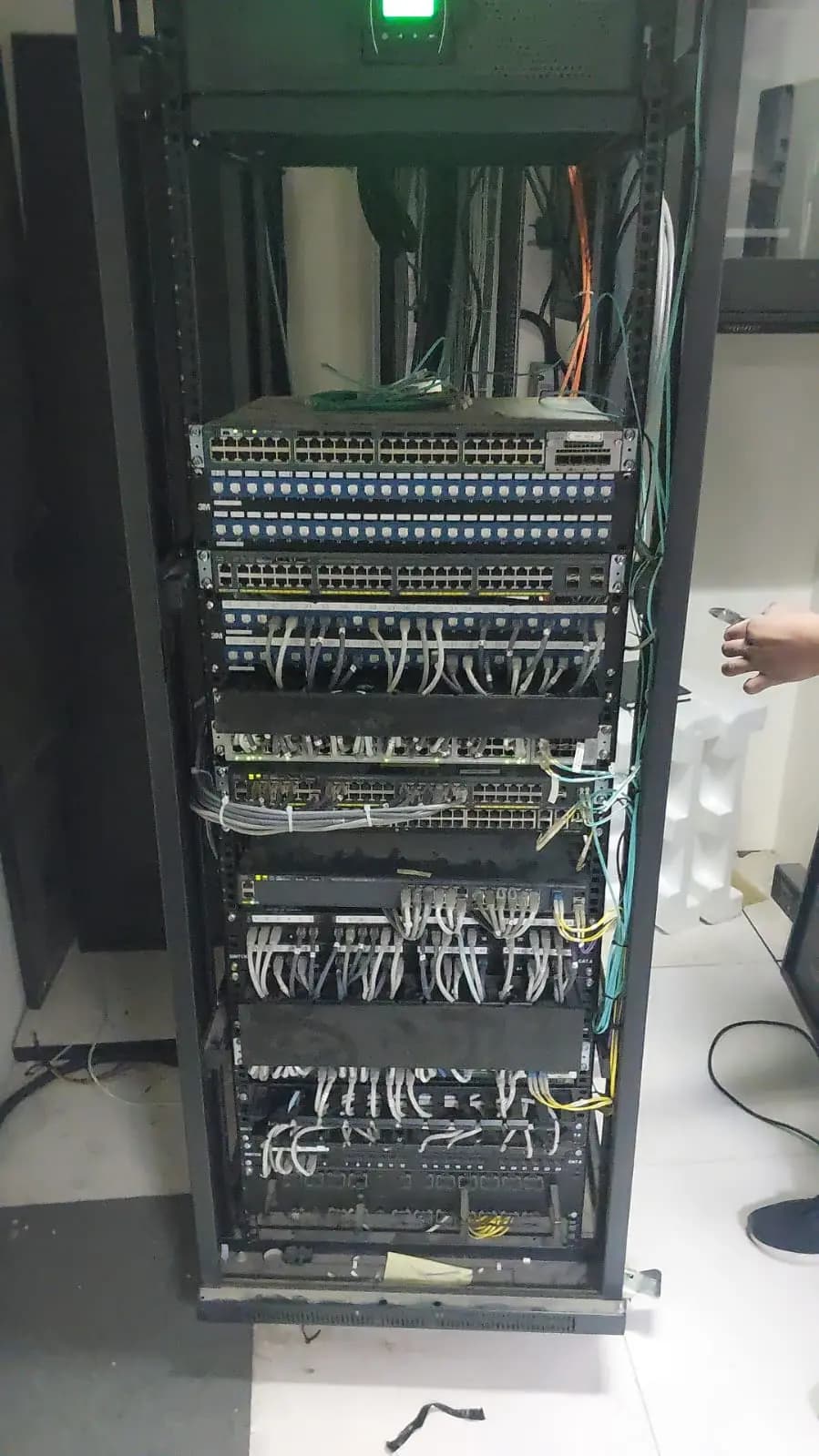 Rack Cabling Improvement – Site 02 - after view 2