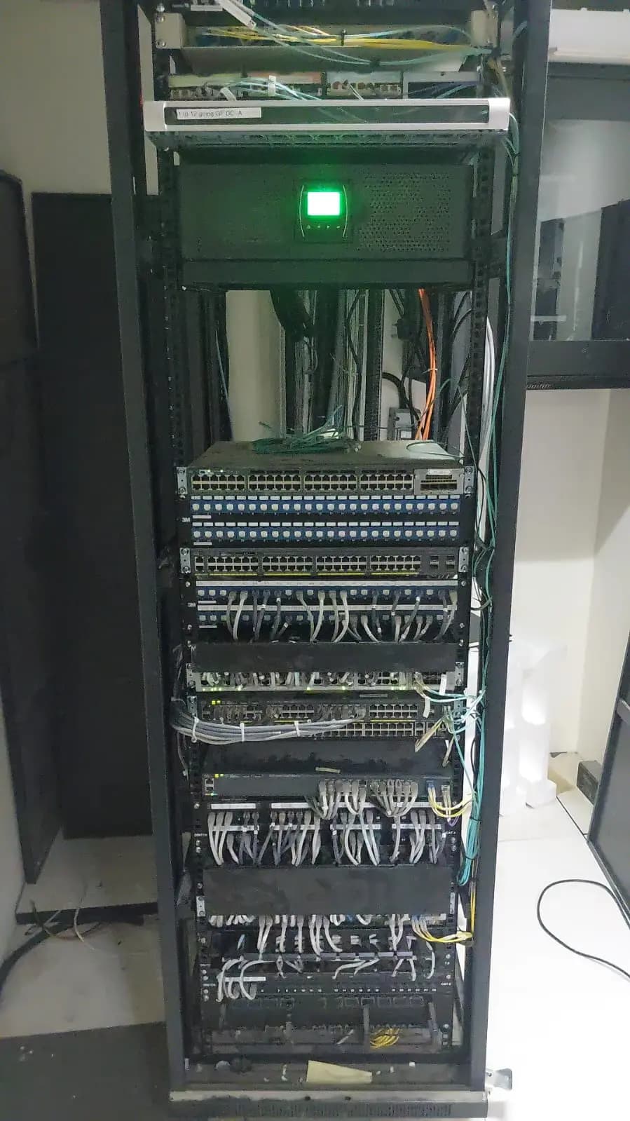 Rack Cabling Improvement – Site 02 - after view 3