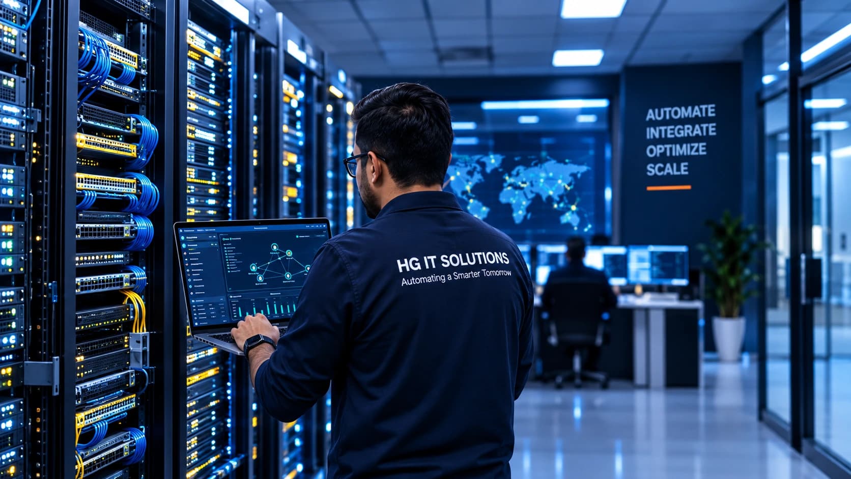 Connected multi-site environment supported by centralized infrastructure records